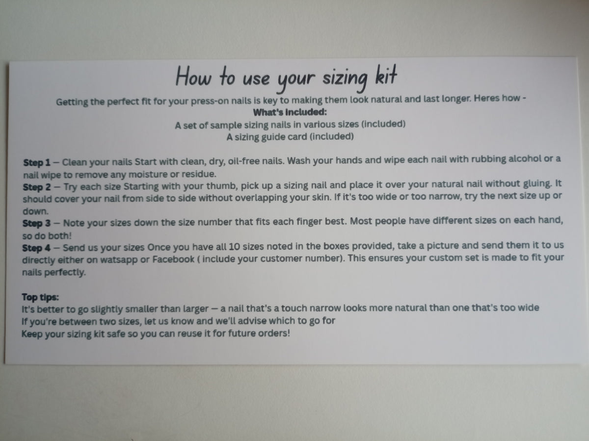 Sizing Kit