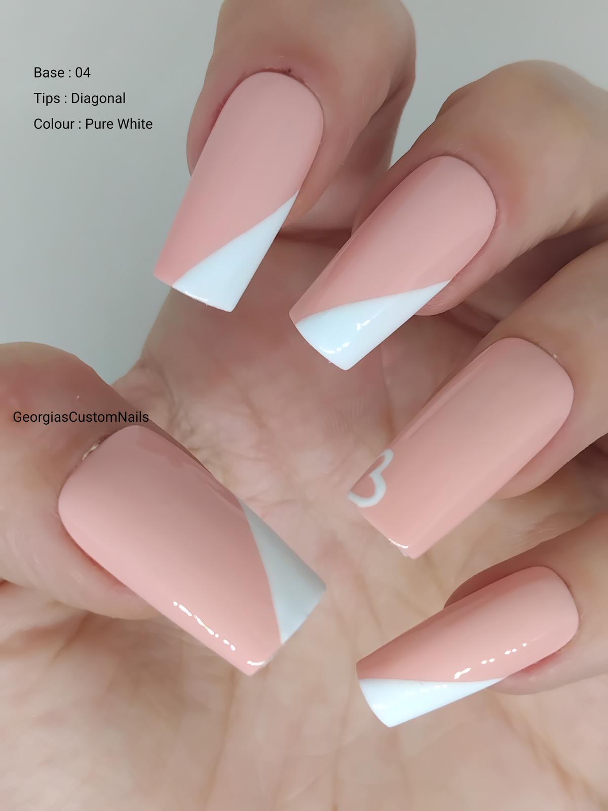 Love Heart French Tip
